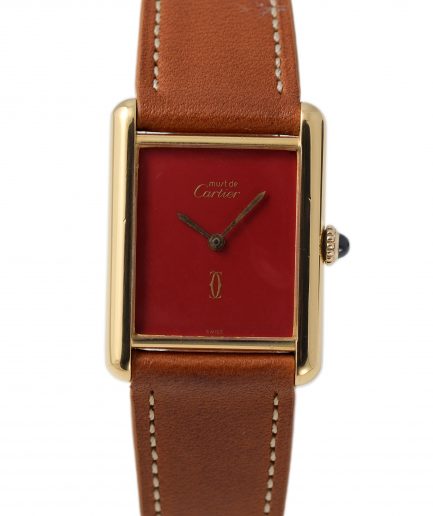 Cartier - Tank Must Burgundy GM Mechanical
